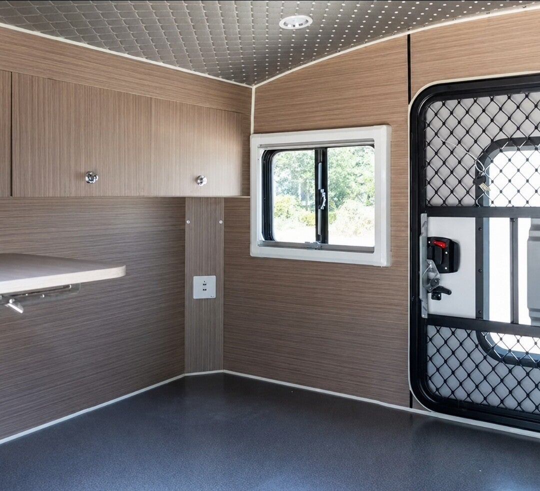 Interior cabinetry and side window